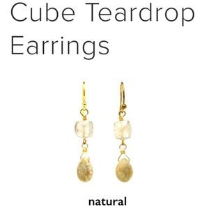 AV.MAX DOUBLE SEMIPRECIOUS STONES VERMEIL EARRINGS